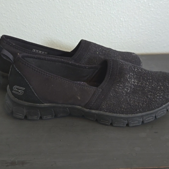 Skechers EZ Flex 3.0 Black Shoes Size 9 - Picture 2 of 9